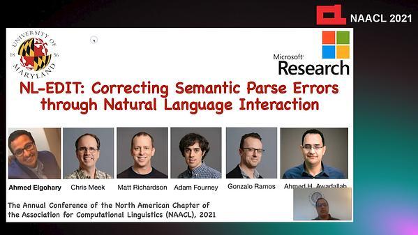 NL-EDIT: Correcting Semantic Parse Errors through Natural Language Interaction