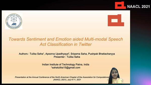 Towards Sentiment and Emotion aided Multi-modal Speech Act Classification in Twitter