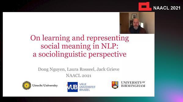 On learning and representing social meaning in NLP: a sociolinguistic perspective
