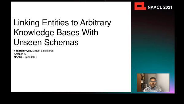 Linking Entities to Unseen Knowledge Bases with Arbitrary Schemas