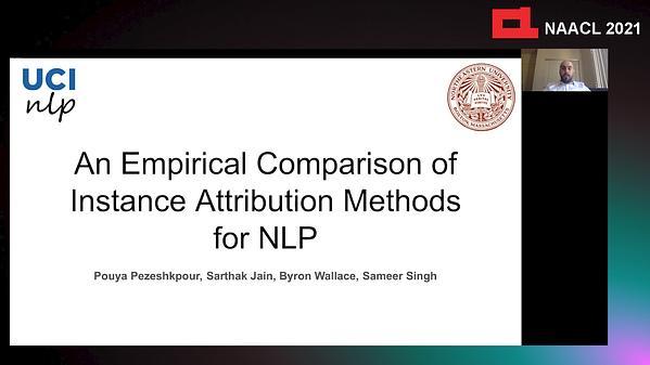 An Empirical Comparison of Instance Attribution Methods for NLP