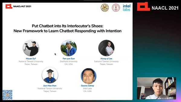 Put Chatbot into Its Interlocutor's Shoes: New Framework to Learn Chatbot Responding with Intention