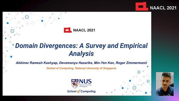 Domain Divergences: A Survey and Empirical Analysis