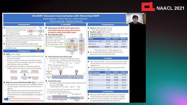 Hie-BART: Document Summarization with Hierarchical BART