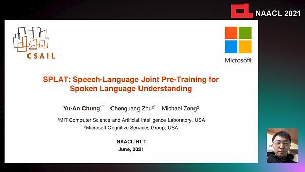 SPLAT: Speech-Language Joint Pre-Training for Spoken Language Understanding