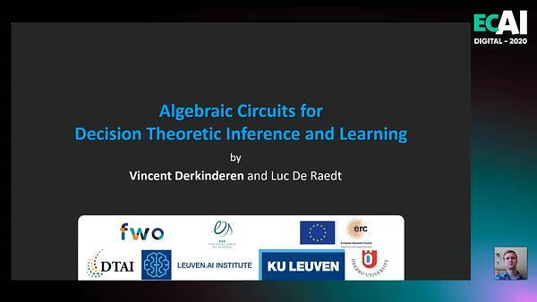 Algebraic Circuits for Decision Theoretic Inference and Learning