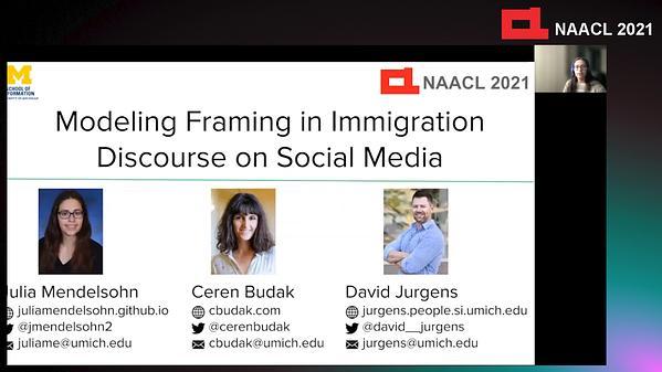 Modeling Framing in Immigration Discourse on Social Media