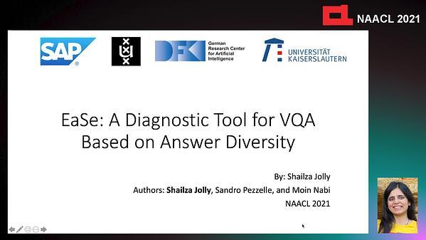 EaSe: A Diagnostic Tool for VQA based on Answer Diversity