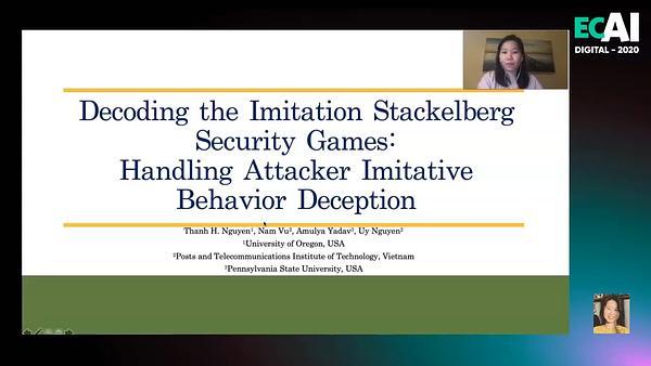 Decoding the Imitation Security Game: Handling Attacker Imitative Behavior Deception