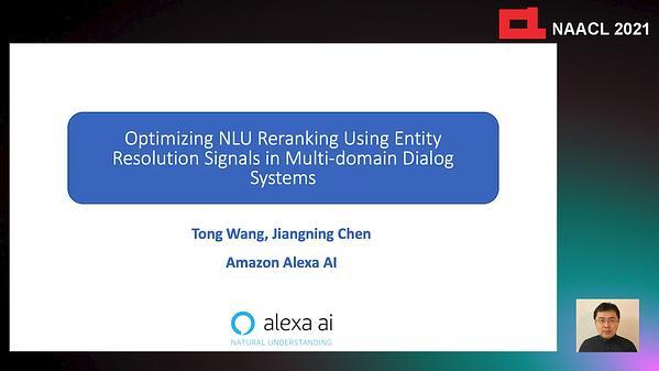 Optimizing NLU Reranking Using Entity Resolution Signals in Multi-domain Dialog Systems
