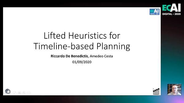 Lifted Heuristics for Timeline-based Planning