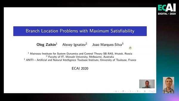 Branch Location Problems with Maximum Satisfiability