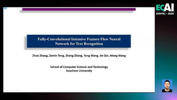 Fully-Convolutional Intensive Feature Flow Neural Network for Text Recognition