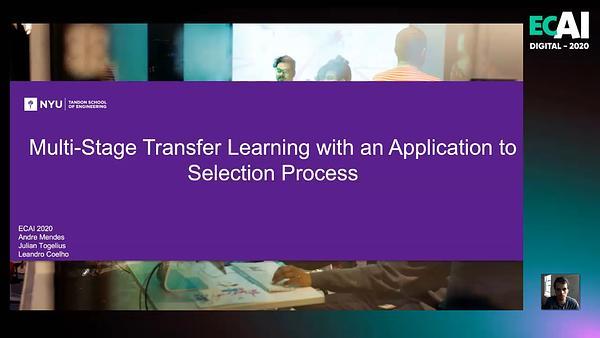 Multi-Stage Transfer Learning with an Application to Selection Process