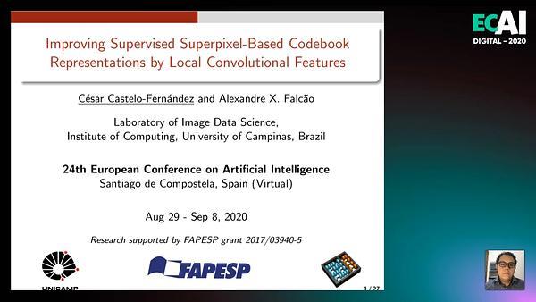 Improving Supervised Superpixel-Based Codebook Representations by Local Convolutional Features