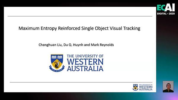 Maximum Entropy Reinforced Single Object Visual Tracking