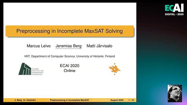 Preprocessing in Incomplete MaxSAT Solving