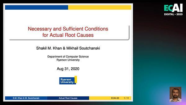 Necessary and Sufficient Conditions for Actual Root Causes