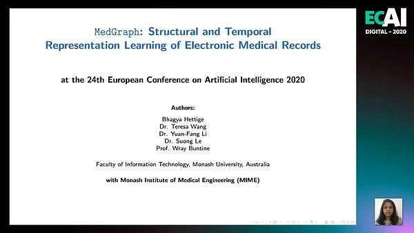 MedGraph: Structural and Temporal Representation Learning of Electronic Medical Records