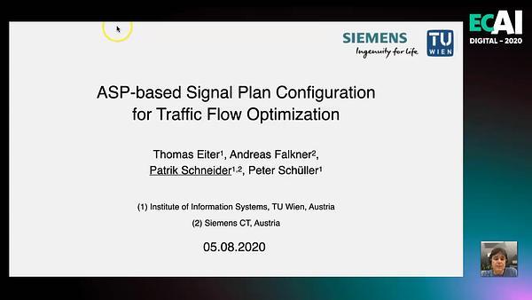 ASP-based Signal Plan Configuration for Traffic Flow Optimization