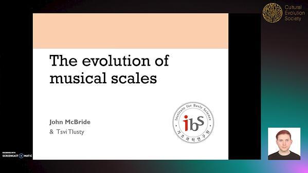 Evolution of musical scales
