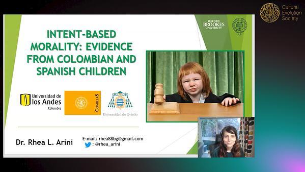 Intent-based morality: evidence from Colombian and Spanish children