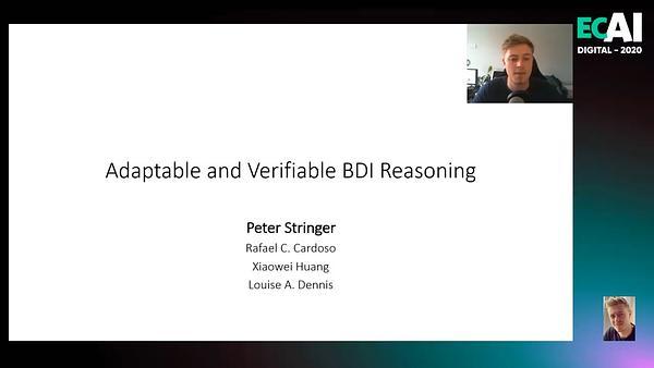 Adaptable and Verifiable BDI Reasoning
