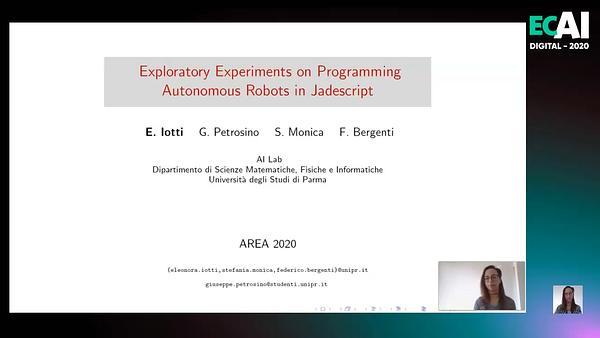 Exploratory Experiments on Programming Autonomous Robots in Jadescript