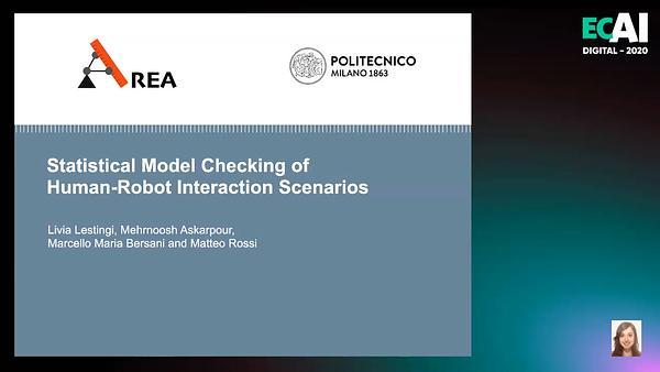 Statistical Model Checking of Human-Robot Interaction Scenarios