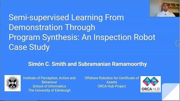 Semi-supervised Learning From Demonstration Through Program Synthesis: An Inspection Robot Case Study