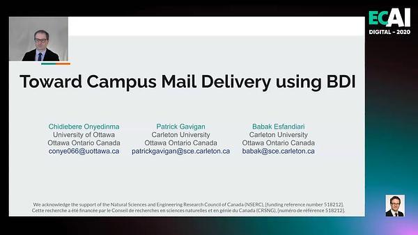 Toward Campus Mail Delivery using BDI