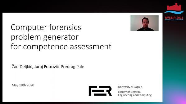 Computer forensics problem generator for competence assessment