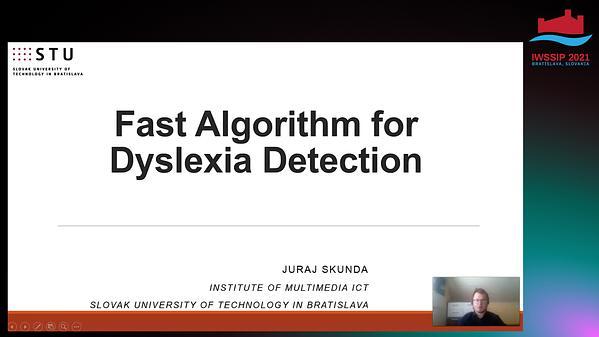 Fast Algorithm for Dyslexia Detection