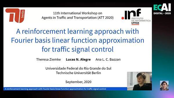 A reinforcement learning approach with Fourier basis linear function approximation for traffic signal control