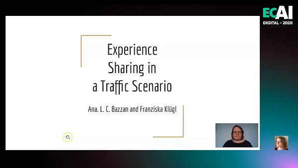 Experience Sharing in a Traffic Scenario