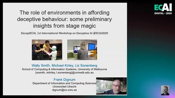 The role of environments in affording deceptive behaviour: some preliminary insights from stage magic