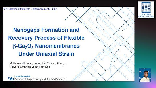 Nanogaps Formation and Recovery Process of Flexible β-Ga2O3 Nanomembranes Under Uniaxial Strain