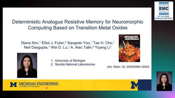 Deterministic Analogue Resistive Memory for Neuromorphic Computing Based on Transition Metal Oxides