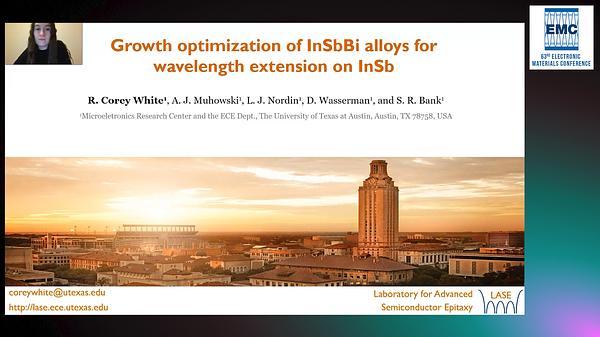 Growth Optimization of InSbBi Alloys for Wavelength Extension on InSb