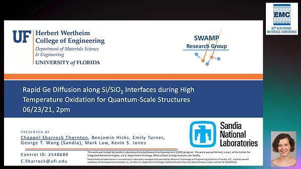 Rapid Ge Diffusion Along Si/SiO2 Interfaces During High Temperature Oxidation for Quantum-Scale Structures