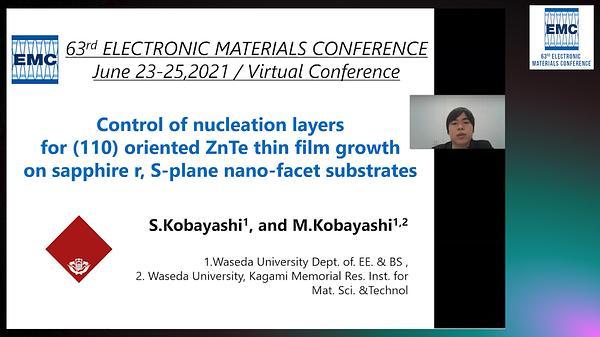 Control of Nucleation Layers for (110) Oriented ZnTe Thin Film Growth on Sapphire r, S-Plane Nano-Facet Substrates