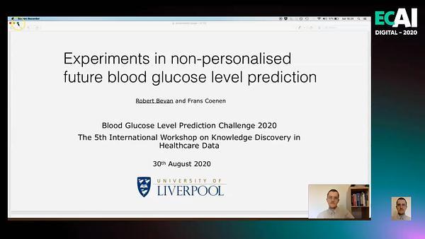 Experiments in non-personalised future blood glucose level prediction