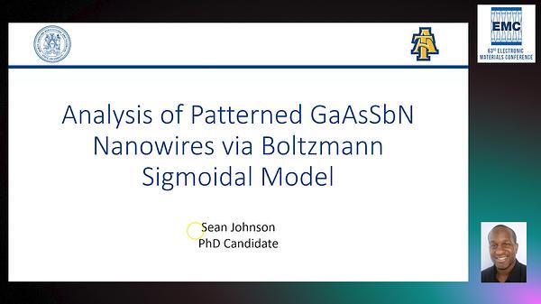 Analysis of Patterned GaAsSbN Nanowires via Boltzmann Sigmoidal Model