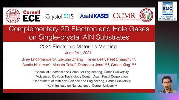 Polarization-Induced 2D Electron and Hole Gases Homoepitaxially Grown on Single-Crystal AlN Substrates
