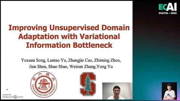 Improving Unsupervised Domain Adaptation with Variational Information Bottleneck