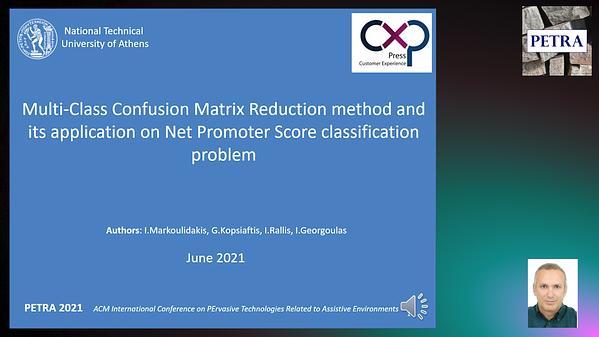 Multi-Class Confusion Matrix Reduction method and its application on Net Promoter Score classification problem