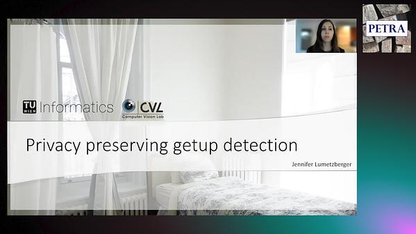 Privacy preserving getup detection