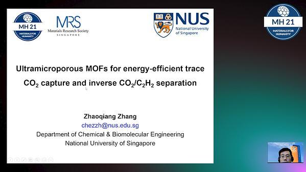 Hybrid Ultramicroporous Materials for low-concentration carbon capture and alkyne removal from olefines