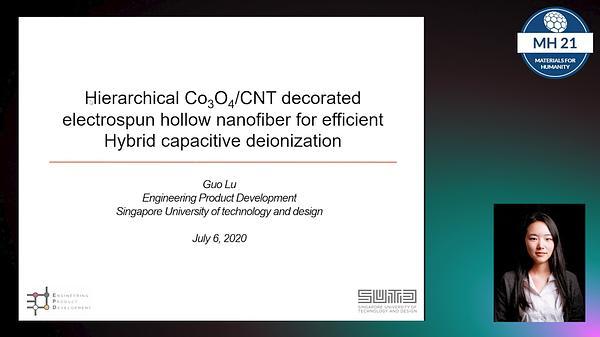 Hierarchical tubular Co3O4/CNT structures for Efficient Hybrid Capacitive Deionization