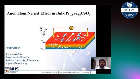 Anomalous Nernst Effect in Bulk Pr0.5Sr0.5CoO3